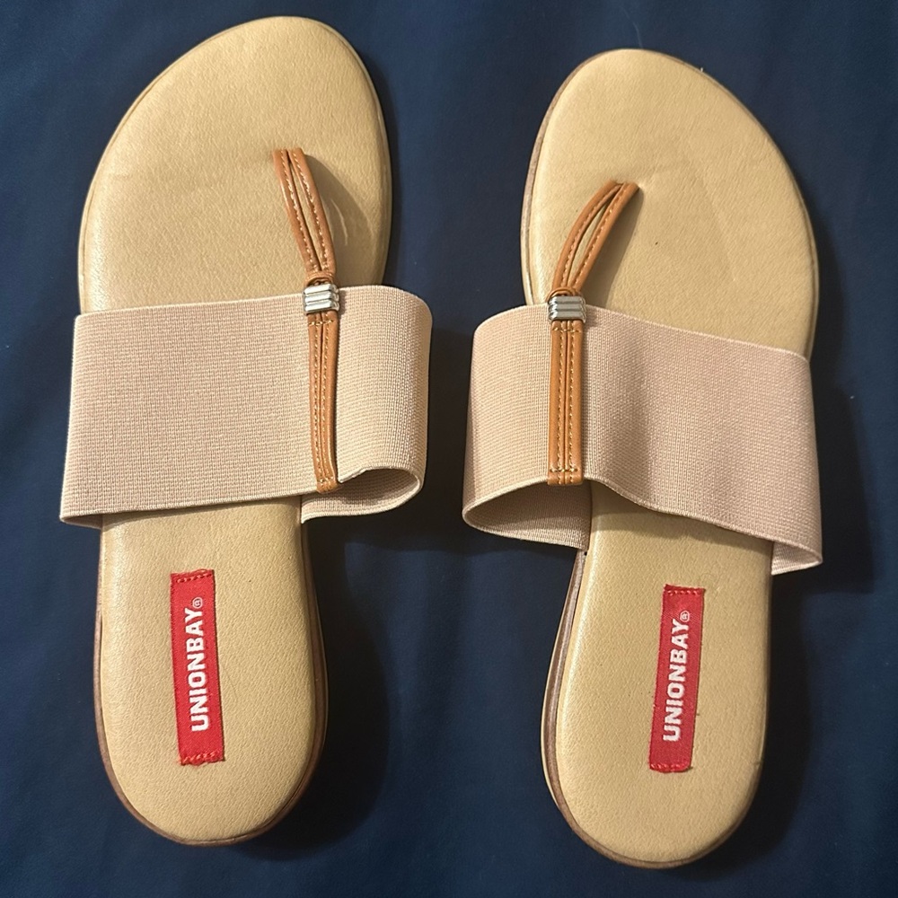 Unionbay Stretch Sandal-Tan,  7
